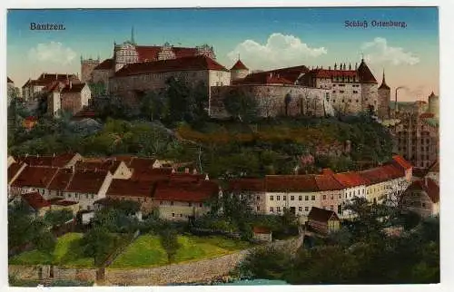 39589 Ansichtskarte Bautzen Schloss Ortenburg um 1920 Verlag Brück & Sohn 14022