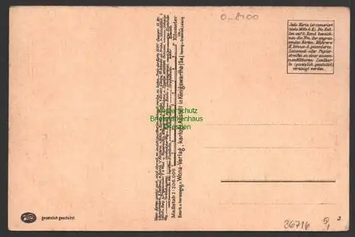 36716 Landkarten AK Meißen Dresden Wilsdruff Tharandt um 1930