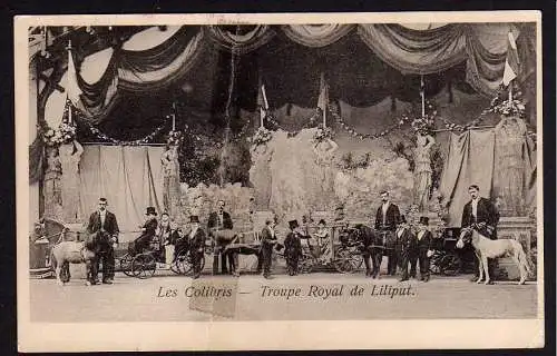 36960 AK Zirkus Les Colibris Toupe Royal de Liliput um 1905