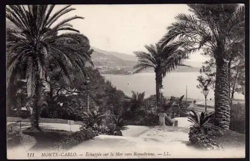 36774 Ansichtskarte Monte Carlo 1909 Roquebrune