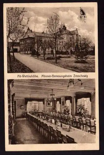 36720 Ansichtskarte Zitzscheweg Alt Wettinshöhe Genesungsheim 1926