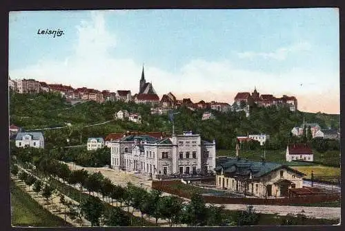 36990 Ansichtskarte Leisnig Panorama um 1910