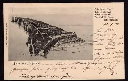 36168 AK Helgoland 1902 Unterland Oberland