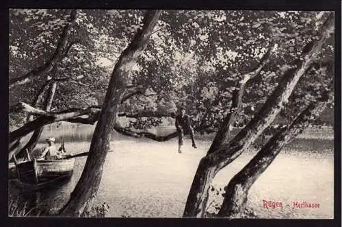 36180 AK Rügen Herthasee 1906 Ruderboot