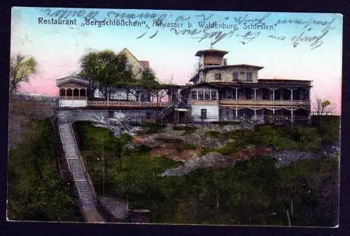 36401 AK Altwasser b. Waldenburg Schlesien Restaurant Bergschlösschen 1911