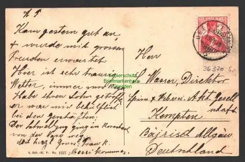 36370 AK Weissbachbrücke bei Degersheim 1918 Kanton St. Gallen Schweiz