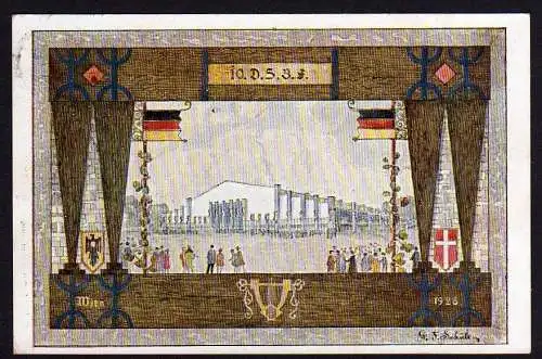 36346 AK Fest Postkarte Sängerfest Wien 1928 Sängerhall