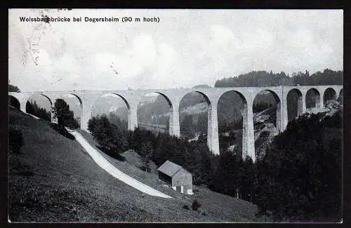 36370 AK Weissbachbrücke bei Degersheim 1918