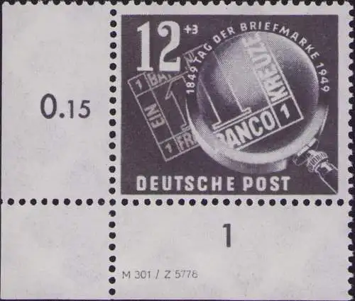 2923 DDR **  245 DV Tag der Briefmarke 1949