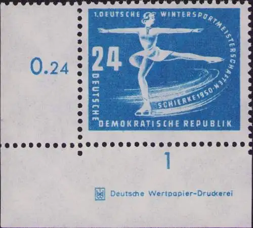 2930 DDR **  247 DV Erste Wintersportmeisterschaften der DDR Schierke