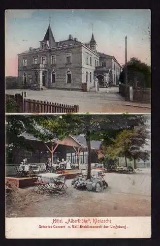 28744 AK Hotel Alberthöhe Dresden Klotzsche 1910