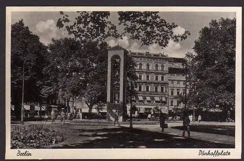 28547 Ansichtskarte Berlin Donhoffplatz Uhr Glockenturm