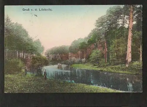 22166 AK Gruss von der Löcknitz Grünheide Mark 1913