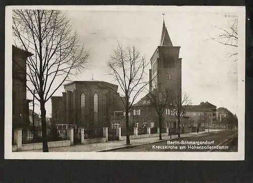 21479 AK Berlin Schmargendorf Kreuzkirche am Hohenzollerndamm Verlag Lambeck