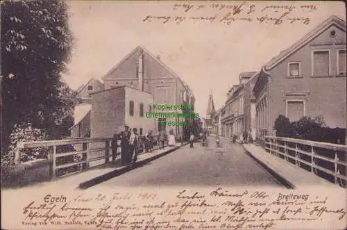 170418 AK Egeln 1903 Breiteweg Brücke