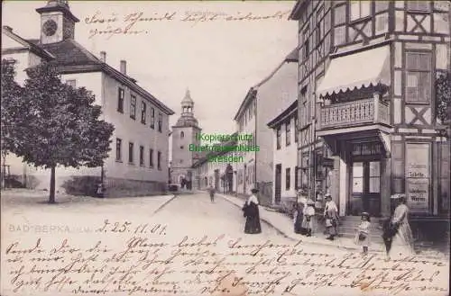 170407 AK Bad Berka Ilm 1904 Kirchstrasse Drogerie