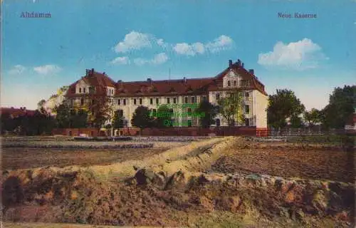 170462 AK Altdamm Dabie Stettin Neue Kaserne Feldpost 1915