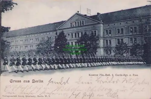 170463 AK Berlin 1901 Kaserne des Füs. Batl. 2 Garde Regt. z. Fuss