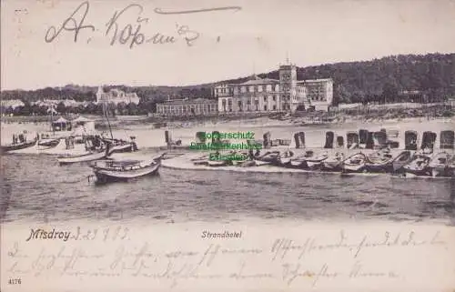 170029 AK Misdroy Strandhotel 1905 nach Leiferde (Braunschweig)