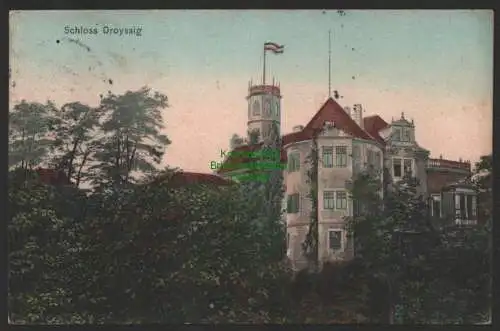 150136 Ansichtskarte Schloss Droyßig 1908