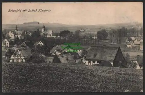 150147 AK Schönfeld mit Schloß Pfaffroda 1907