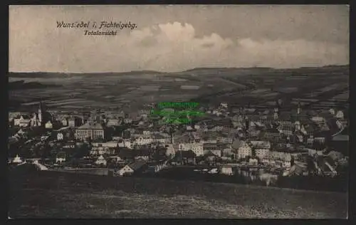 150248 Ansichtskarte Wunsiedel  i. Fichtelgebirge 1908 Totalansicht