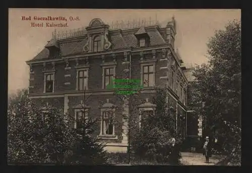 135808 Ansichtskarte Bad Goczalkowitz bei Pleß 1913 Hotel Kaiserhof