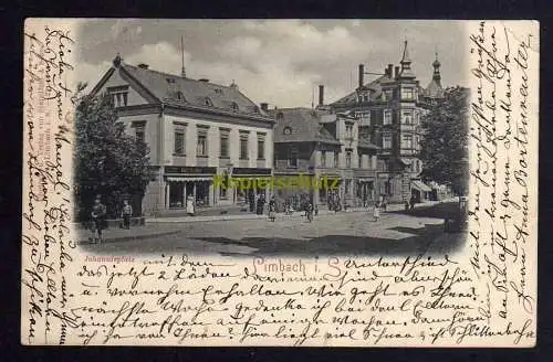120213 Ansichtskarte Limbach Sachsen 1901 Johannisplatz