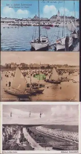 160531 3 Ansichtskarte See- u. Solbad Swinemünde Neues Kurhaus mit Strand 1911 Strandleben