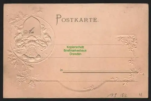 149552 AK Wappenprägekarte Blankenburg Schwarzatal um 1900