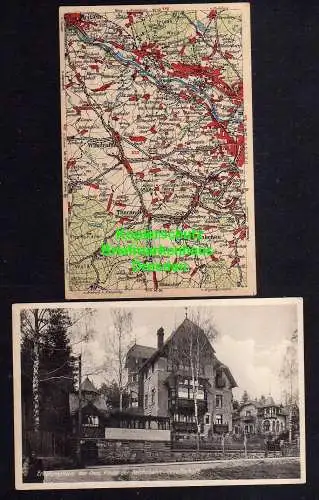 114618 2 Ansichtskarte Hartha Erholungsheim Reichsbahn Gesellschaft Wona Landkarten Ansichtskarte 46.5