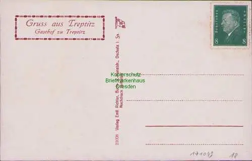 171049 AK Treptitz Cavertitz Sachsen Gasthof zu Treptitz um 1930 Verlag Oschatz