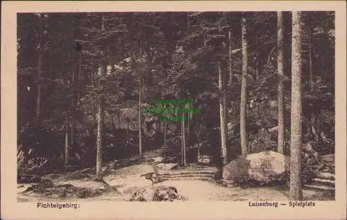 171506 AK Fichtelgebirge Luisenburg Spielplatz 1921  Berneck