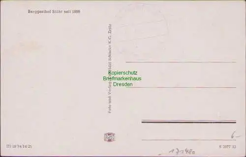 171480 AK Großer Inselsberg 1953 Berggasthof Stöhr seit 1899