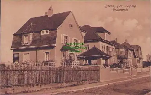 171369 AK Borna, Bez. Leipzig 1913 Goethestraße