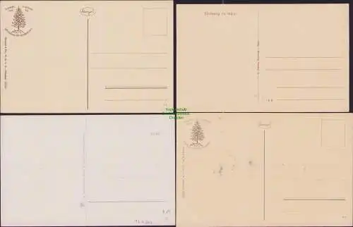 171341 4 AK Josephshöhe b. Stolberg Harz Schloß Rathaus um 1910 Verlag Stengel