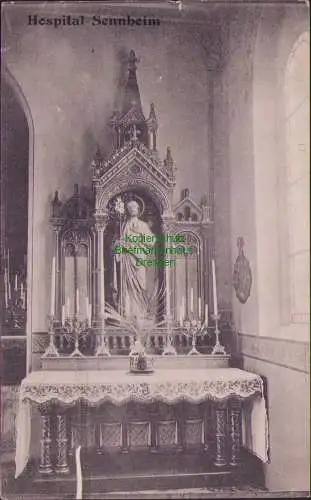 171316 AK Hospital Sennheim 1909 Altar Cernay Haut-Rhin Elsass