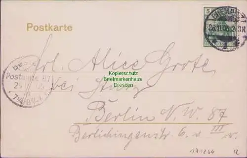 171266 AK Chemnitz 1905 Carolastrasse CAROLA HOTEL Straßenbahn