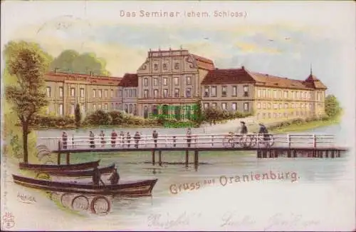 171262 AK Oranienburg 1901 Das Seminar ehem. Schloss