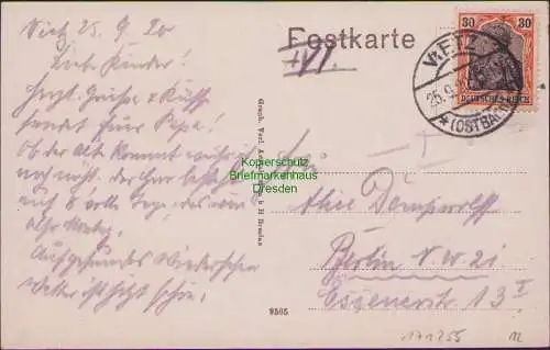 171255 AK Vietz an der Ostbahn - Partie am Dolgensee 1920 Witnica