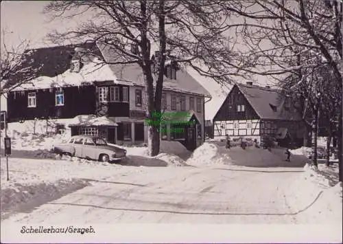 171246 AK Schellerhau/Erzgeb. Im Winter 1966 Konsum