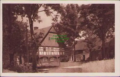 171200 AK Fachwerkbau aus dem Friedländischen Lusdorf Ludvíkov pod Smrkem