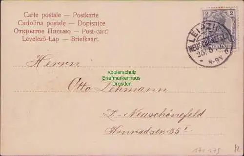 171179 AK Leipzig Partie am Schwanenteich 1903 Verlag Dr. Trenkler Co. Leipzig