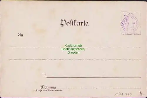 171176 AK Leipzig Die Pleissenburg um 1900