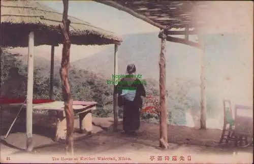 171064 AK Tea House at Kirifuri Waterfall Nikko Japan um 1910