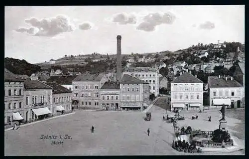 39932 AK Sebnitz um 1910 Markt Konfektionshaus Lubranitzki