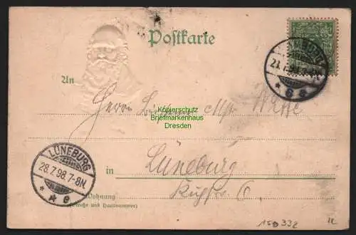 150332 AK Hamburg 1898 9. deutsches Turnfest Turnvater Jahn geprägt