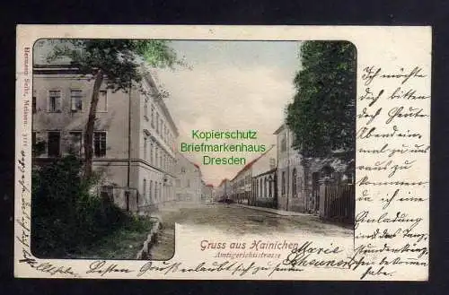 126469 AK Hainichen 1901 Amtsgerichtsstrasse