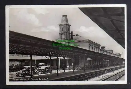 126397 AK Reichenbach Vogtland Oberer Bahnhof Fotokarte 1943