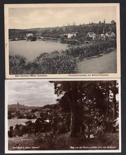 100159 Ansichtskarte Bad Buckow Märk. Schweiz Schermützelsee Buckowsee 1925 1930